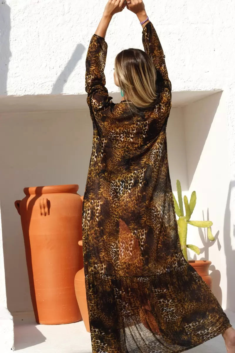 Kimono Sortie de Plage animal 1
