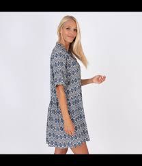 Robe femme courte Michela cachemire marine