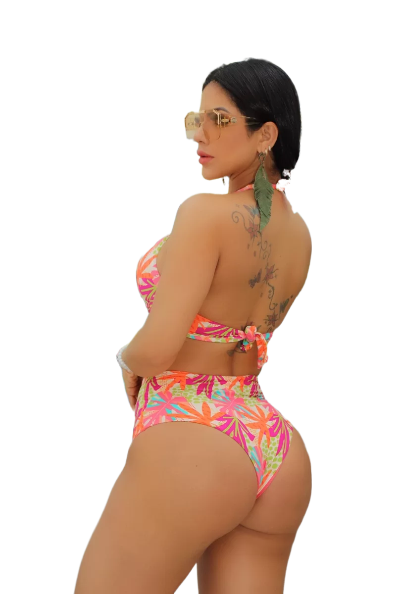 Maillot de Bain 2 Pièces CORAIL Taille Haute