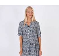 Robe femme courte Michela cachemire marine